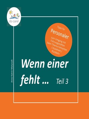 cover image of Wenn einer fehlt ... Tipps für Personaler